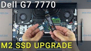 Dell G7 7700 How to install M2 SSD upgrade