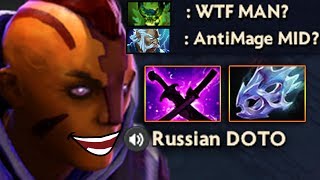 МИДОВЫЙ АНТИМАГ! ANTIMAGE vs 4 MAGIC HEROES DOTA 2