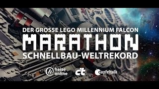 Der große LEGO Millennium Falcon Marathon Schnellbau-Weltrekord