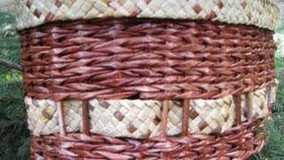 ▬► Плоское плетение из газет