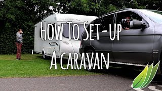 How to set a caravan up on site