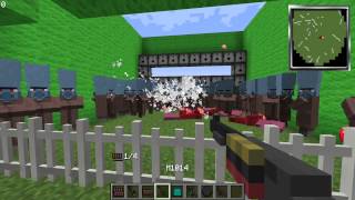 Minecraft Attack of the B Team all guns