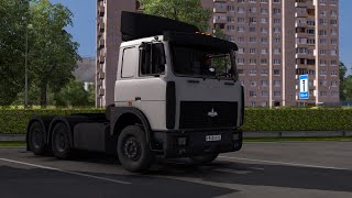 ETS 2 1.36 | RusMap 2.0 | MAZ 6422 | Беларусь - ночной рейс из Бреста в Гомель