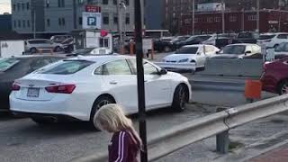 Tiny Texie Climbing random street poles