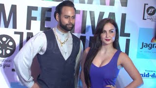 Sexy Elli Avram in DEEP Neck Chiffon Dress