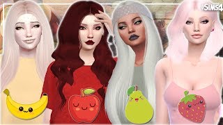 The Sims 4 | Create a Sim | Banana Maçã Pera e Morango + (LISTA DE CPS)
