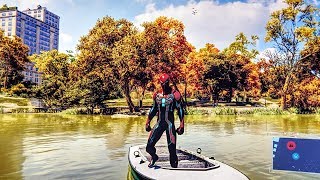 SPIDER MAN PS4 Velocity Suit Free Roam Gameplay (SPIDERMAN PS4)