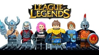 LEGO League of Legends KnockOff Minifigures Set 2 w/ Garen Katarina Pantheon Xin Zhao & Zed