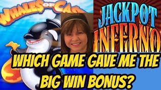 WHICH SLOT MACHINE GAVE ME THE BIG WIN BONUS?