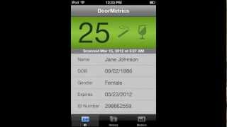 DoorMetrics - ID scanner age verification App for iPhone and iPod Touch