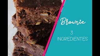 Brownie Fit - Sem farinha, sem glúten e Vegano! Apenas 3 Ingredientes!