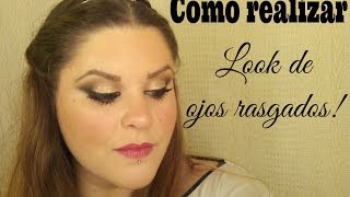Cat eye look. Maquillaje ojos rasgados