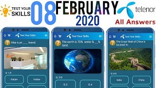 Nike is an Brand? | My Telenor 8 February 2020 Questions | My Telenor Today Questions and Answers