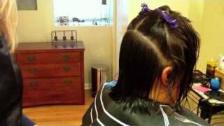 Asymmetrical Haircut with Layers and Texture: Hair Tutorial: Razor Cut