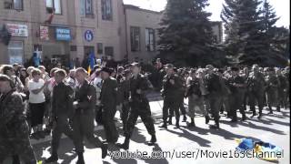 07.09.2014. Перевальск, Луганская народная республика. Парад казаков Козицына
