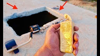 FOUND GOLD BAR METAL DETECTING IN 1869 GOLD MiLL !!! (33 OZ)