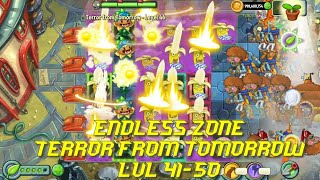 Plants vs Zombies 2 - Far Future | Endless Zone All Max Level Plants Test Level 41 - 50
