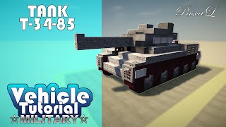 Как построить Танк Т-34-85 в Minecraft! | VTM #6