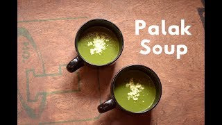 Healthy Palak Soup recipe | Spinach leaves soup recipe