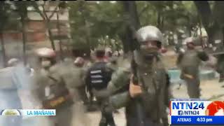Inicia la represión contra manifestantes en Venezuela