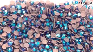 Термостразы ДМС ss16 Capri Blue AB. AB-CRYSTAL