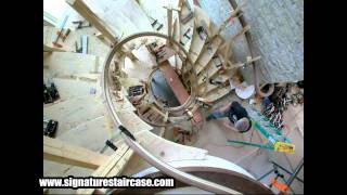 Staircase Construction Timelapse & Finished Photos - Signature Staircase Corp