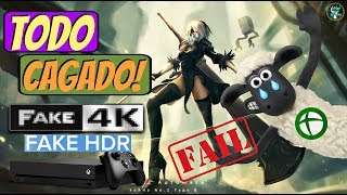 Nier Automata 4K FAKE e HDR FAKE no XBOX! Square Enix F*DEU as ovelhas!
