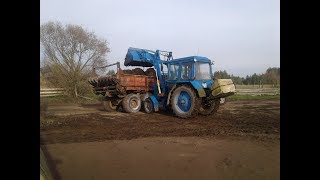 Вывозим навоз,собираем грибы,пашем огороды!Конец октября!