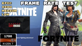 Ryzen 7 1700 RX 480 on Fortnite FPS test - Real Gameplay