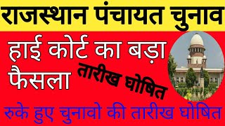 Rajasthan panchayat chunav 2020 Rajasthan mein ruki Hui panchayaton ke chunav kab honge 2020
