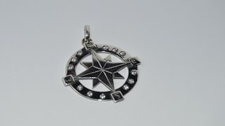 Изготовление серебряного кулона"Роза Ветров"\manufacturer of silver pendant