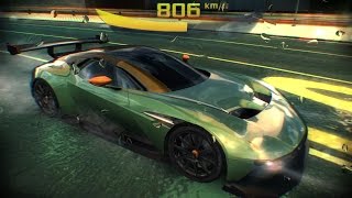 Asphalt 8 - Aston Martin Vulcan (728 km/h Top Speed + 597 km/h Nitro) [Tokyo Reverse 17 Laps Versus]