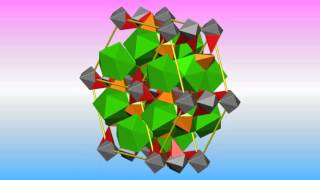 Carbonate hydroxylapatite crystal structure. Кристаллическая структура карбонат-гидроксилапатита