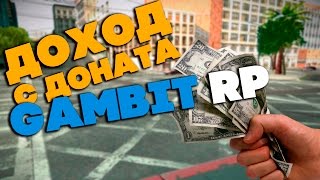 ДОХОД С ДОНАТА на GAMBIT RP