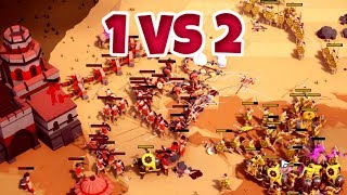 1 CONTRA 2 en EMPIRES APART !!! RTS ESTILO AGE of EMPIRES