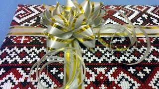 Как упаковать картину и другие подарки, или как сделать звёздочку // Вышивка крестиком