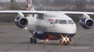 British Airways (Sun-Air) Dornier Do-328-300 take off at St Etienne Loire [EBU/LFMH]