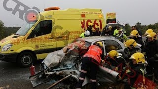 Un muerto y dos heridos críticos en un accidente registrado en la carretera vieja de Sineu