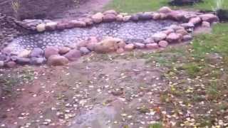 Подпорная стенка из природного камня