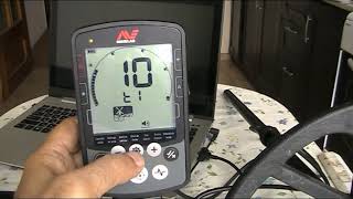 Minelab Equinox 800, настроика режима "Поле 1"