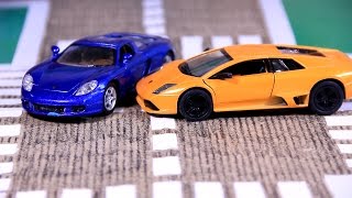 Kids video about Race Cars & Sports Car Race in the City for children