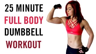 25 Minute FAT KILLING Full Body Dumbbell HIIT Workout