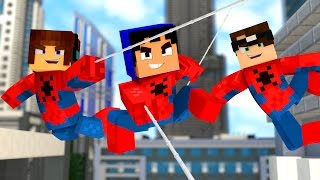 ДЕТИ ЧЕЛОВЕК ПАУК БАНДА ДЕВУШКА В МАЙНКРАФТ! КТО ТВОЯ СЕМЬЯ В MINECRAFT! WHO'S YOUR FAMILY ROLEPLAY
