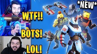 Streamers React to *NEW* BEASTMODE Skin + Mauler Pickaxe & Fuel Glider! | Fortnite Highlights