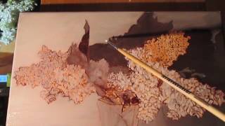 Как #рисовать #сирень - многослойная #живопись - #уроки рисования - часть 3