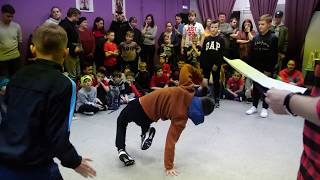 KIDS BATTLE by TDS - kids 3x3 bboy Rich & Chir & FlashUp vs Руслан & Александр & Паша