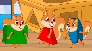 Famille d'Écureuil - Costume De Puzzle Animé 2022 en Français