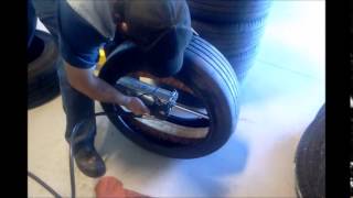 Run flat Michelin pax tire and ring install