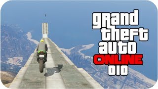 GTA ONLINE - #10: MEGA RAMPA! Saltando do Mount Chiliad de moto!