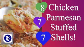 WW Chicken Parmesan Stuffed Shells! Emily Bites Recipes! Green 8 Blue and Purple 7! So Goood!